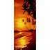 پوستر دیواری 1 تکه طلوع خورشید در جزیره استوایی / 97529
