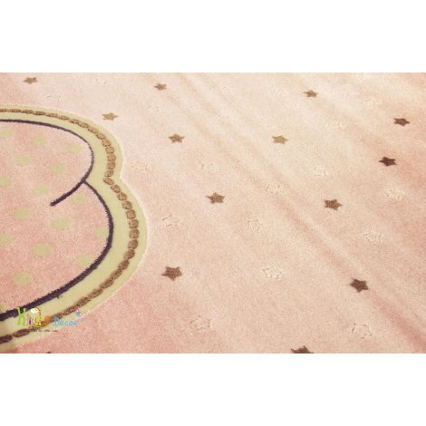 فرش اتاق کودک طرح فیل صورتی /  AFRICA PINK پرده و فرش فرانسوی اتاق کودک