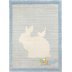 فرش اتاق کودک طرح خرگوش آبی / LAPIN BLUE - 90115034