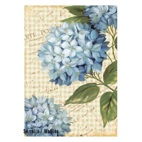 استیکر گل های آبی / 14001 استیکر، برچسب قابل جابجایی