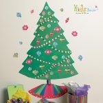 استیکر اتاق کودک و برچسب دیواری درخت کریسمس/ 13500..