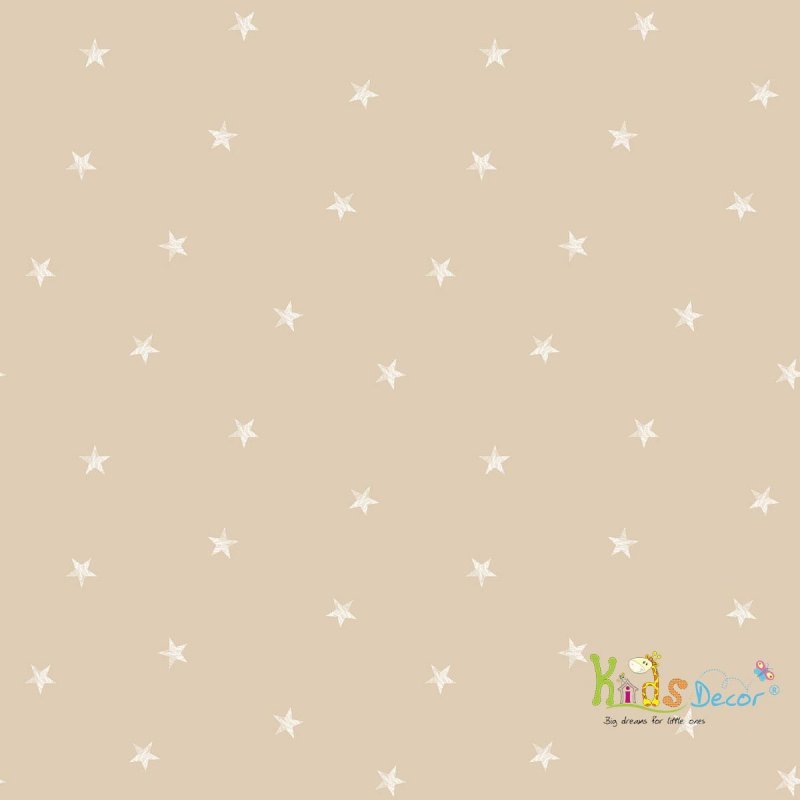 کاغذ دیواری خالدار طرح ستاره رنگ قهوه ای (کاروسل ) / DL 21108
