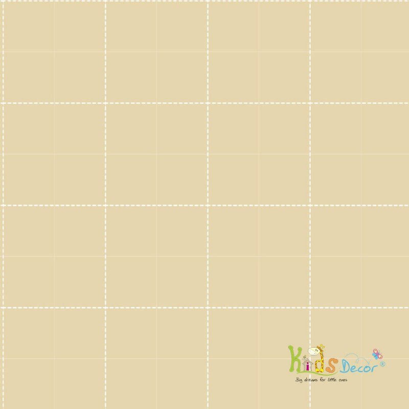 کاغذ دیواری طرح چهارخانه ساده رنگ لیمویی (فاولا) / 3227 کاغذ دیواری اتاق کودک