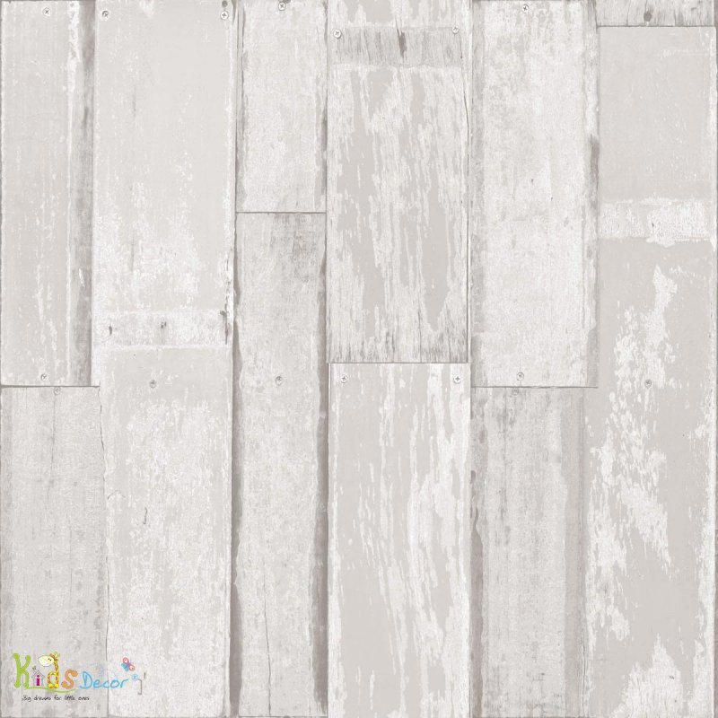 کاغذ دیواری اتاق نوجوان طرح دیوار چوبی رنگ خاکستری  ، طوسی (فرندز اند کافی) / 5626