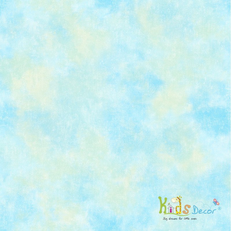 کاغذ دیواری طرح ابر رنگ آبی (تاینی تاتز) / G45111 کاغذ دیواری اتاق کودک