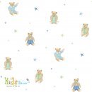 کاغذ دیواری خرسی طرح خرس و ستاره  (تاینی تاتز) / G45159