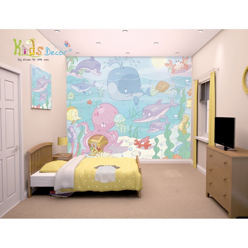 Baby Under the Sea Wallpaper Mural-40625