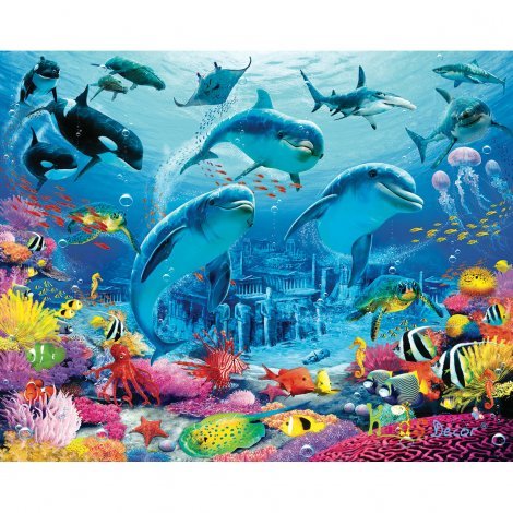 پوستر آکواریوم (ماجراجویی زیر دریا) – 41752/40144 پوستر اتاق کودک، کاغذ دیواری پوستری