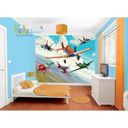 پوستر کارتون هواپیماها  / 41417 ( Planes ) پوستر اتاق کودک، کاغذ دیواری پوستری