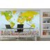 پوستر دیواری ( کاغذ دیواری سه بعدی ) 8 تکه نقشه جهان / 280