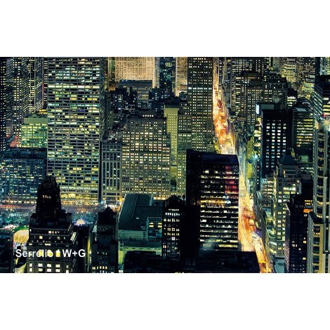 پوستر دیواری ( کاغذ دیواری سه بعدی ) 1 تکه نیویورک از فراز برج امپایر استیت / 688 